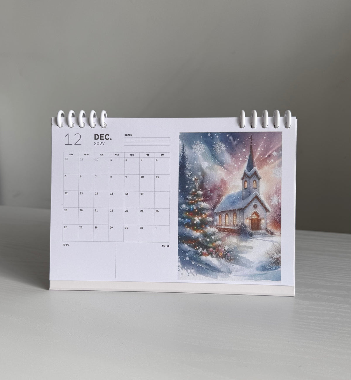 2027 Scenic Desk Calendar
