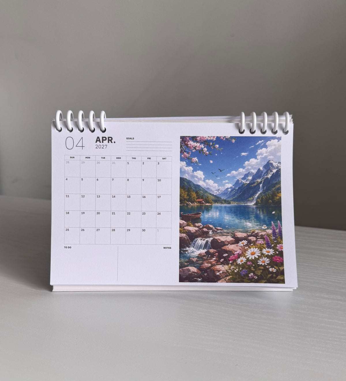 2027 Scenic Desk Calendar