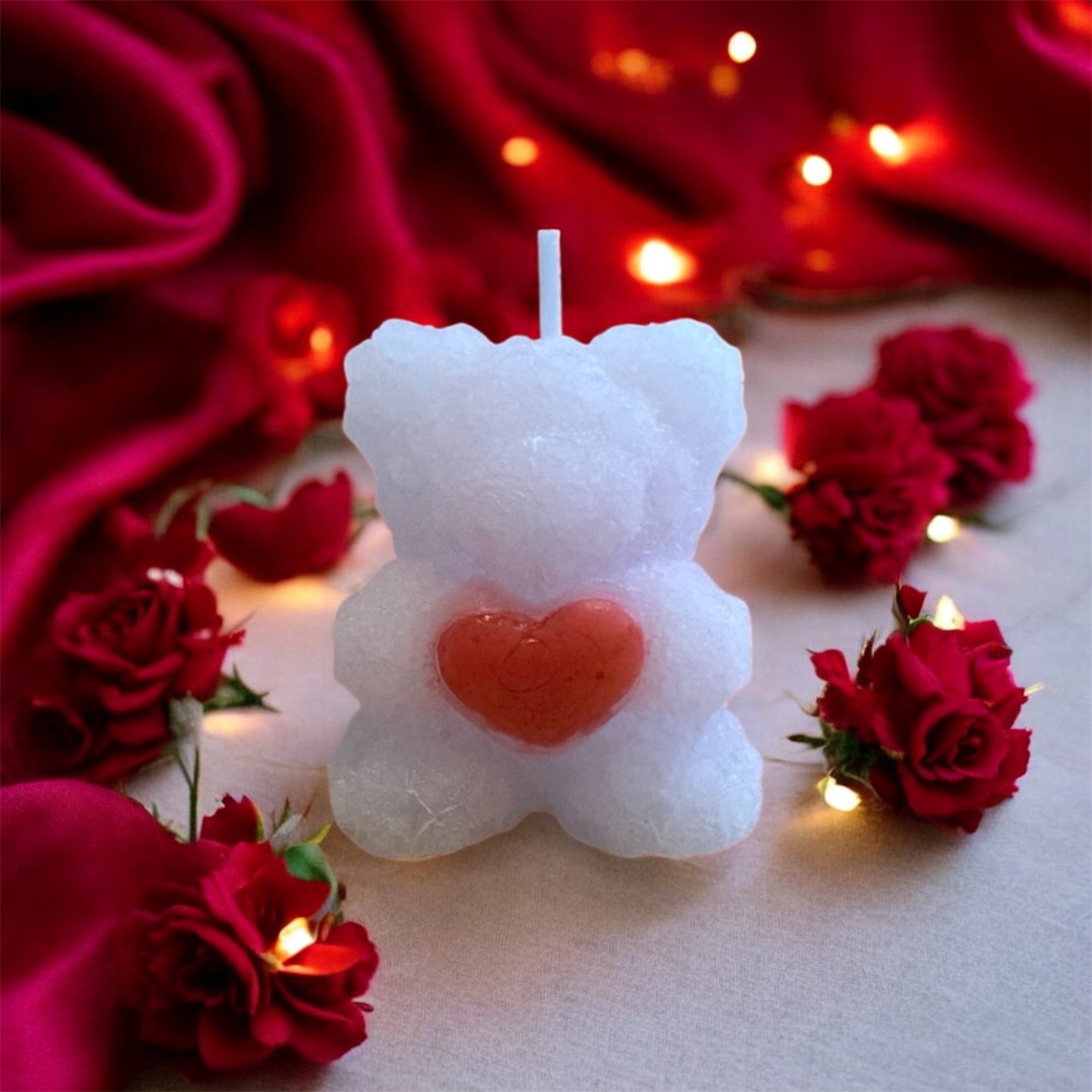 Teddy bear candle