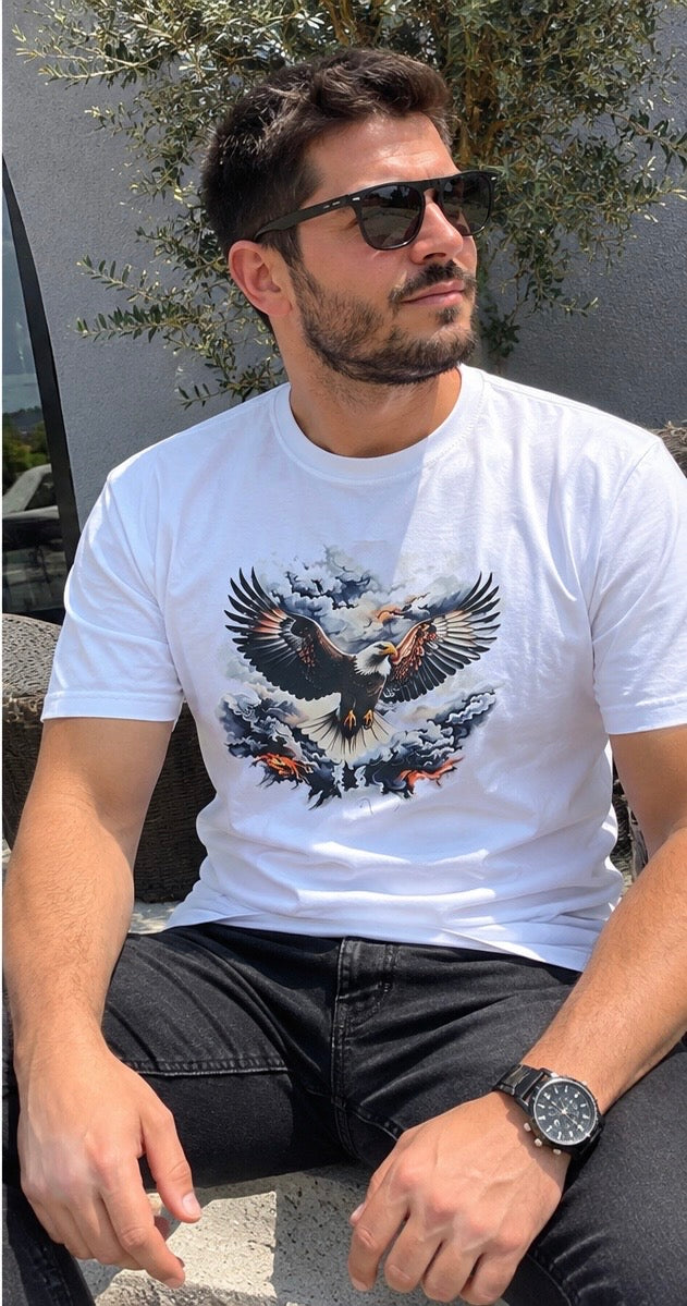 White Eagle Graphic T-Shirt