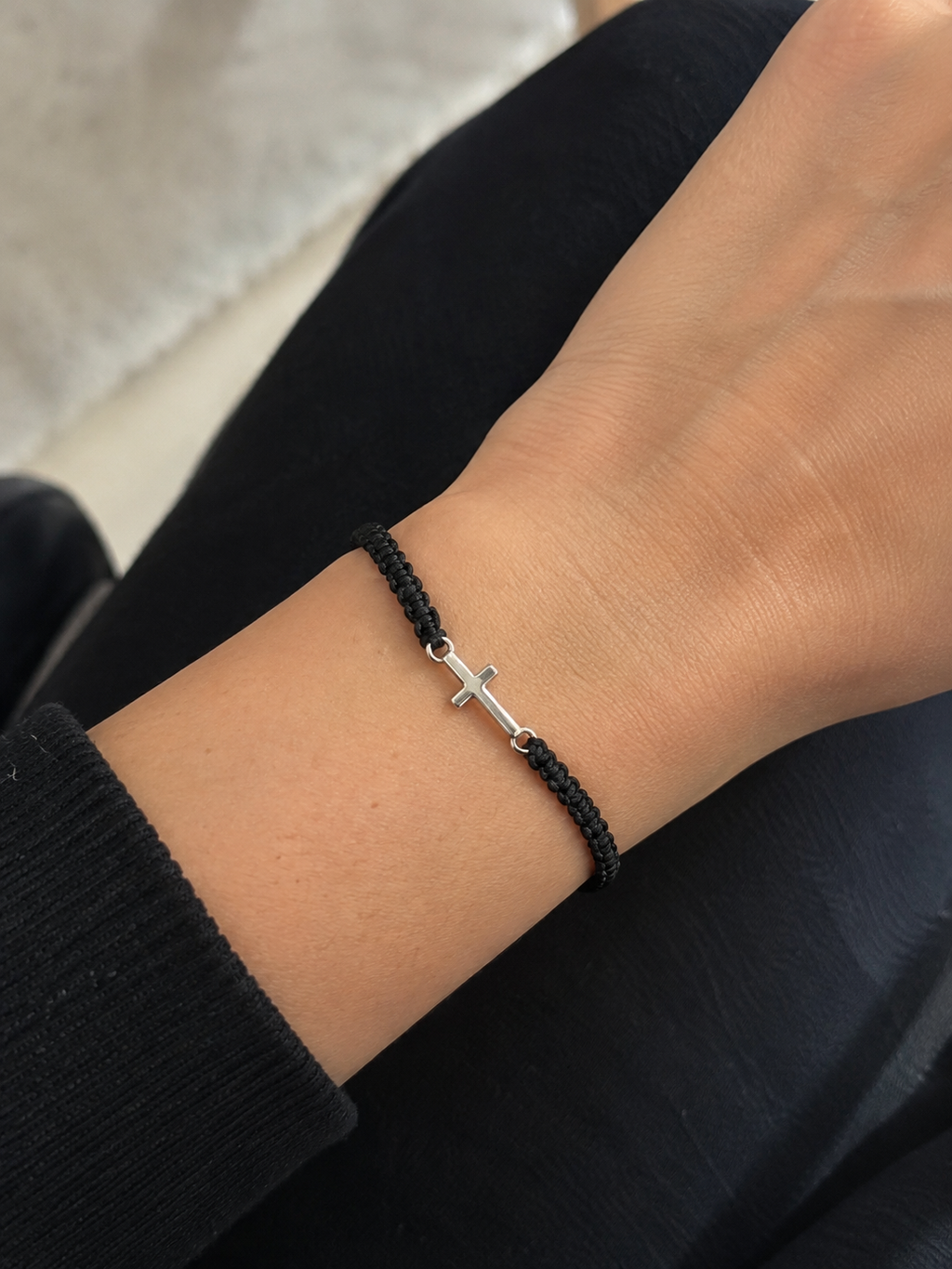 Sideways Cross Bracelet
