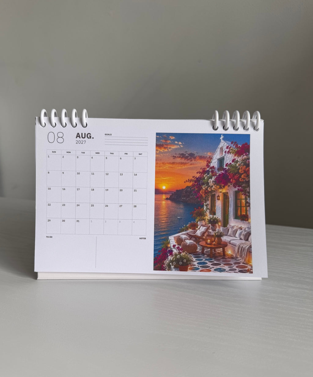 2027 Scenic Desk Calendar