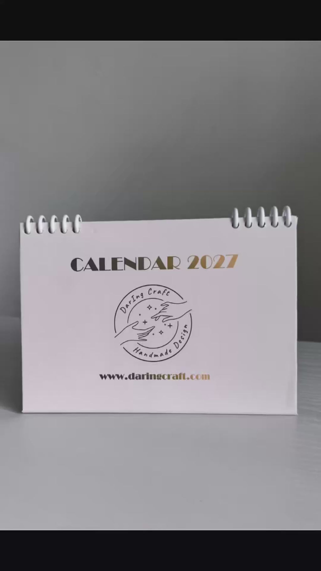 2027 Scenic Desk Calendar